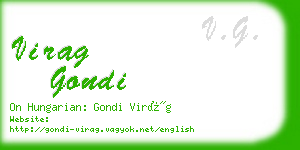 virag gondi business card